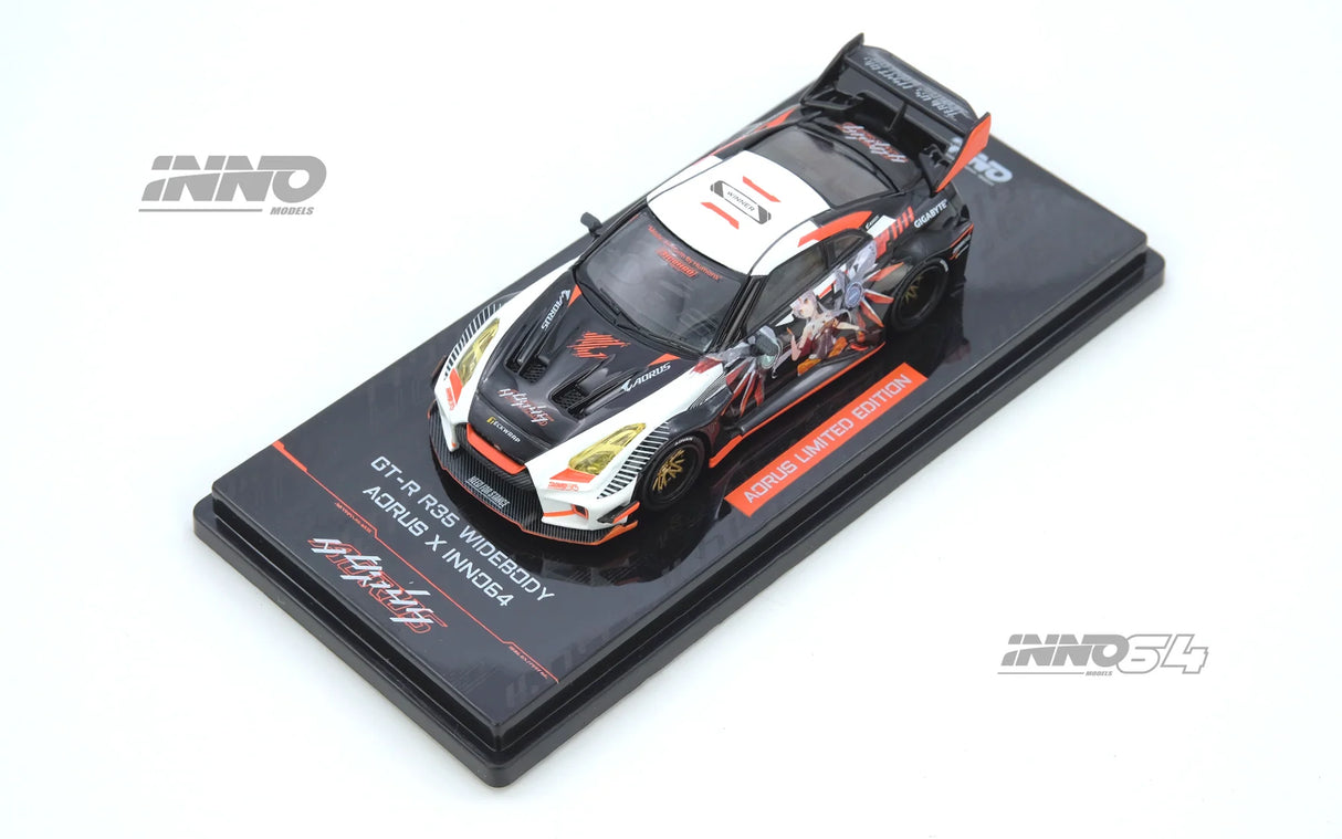 (Preorder Q1 2026) Nissan Skyline GT-R R35 WIDEBODY AORUS X INNO64 Limited Edition