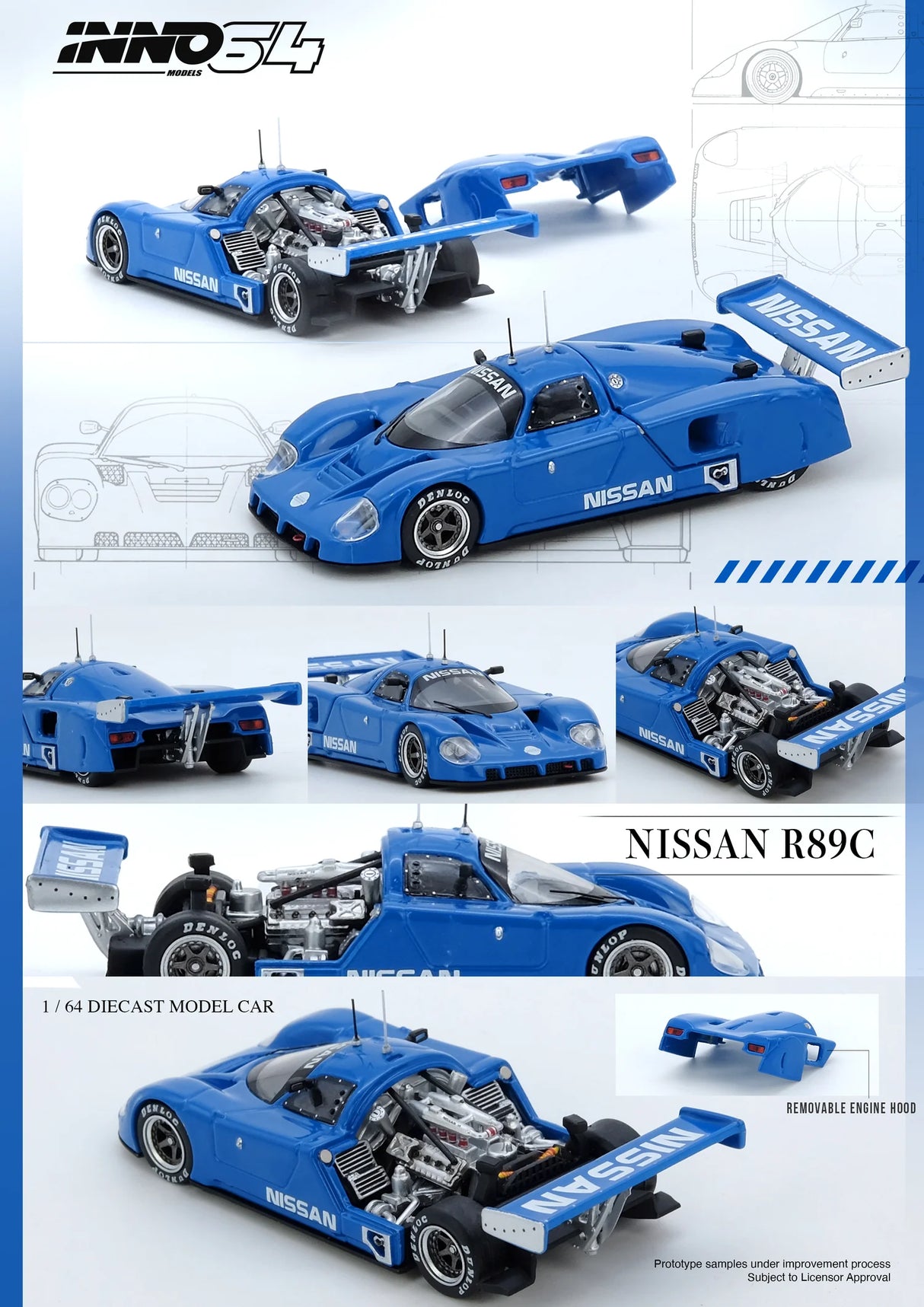 Nissan R89C Le Mans Bleu