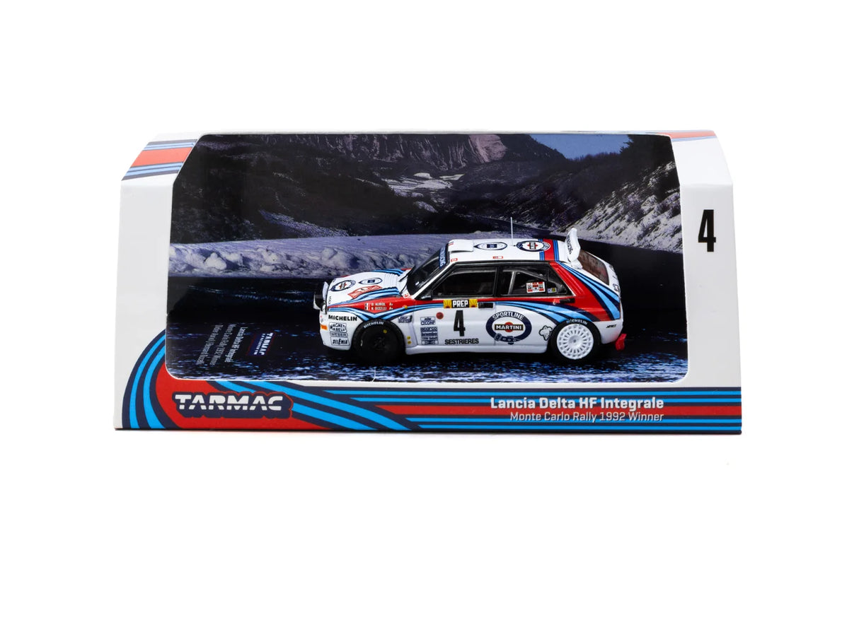Précommande 31.08.26 Lancia Delta HF Integrale Rallye Monte-Carlo 1992 n°04 vainqueurs Didier Auriol / Bernard Occelli