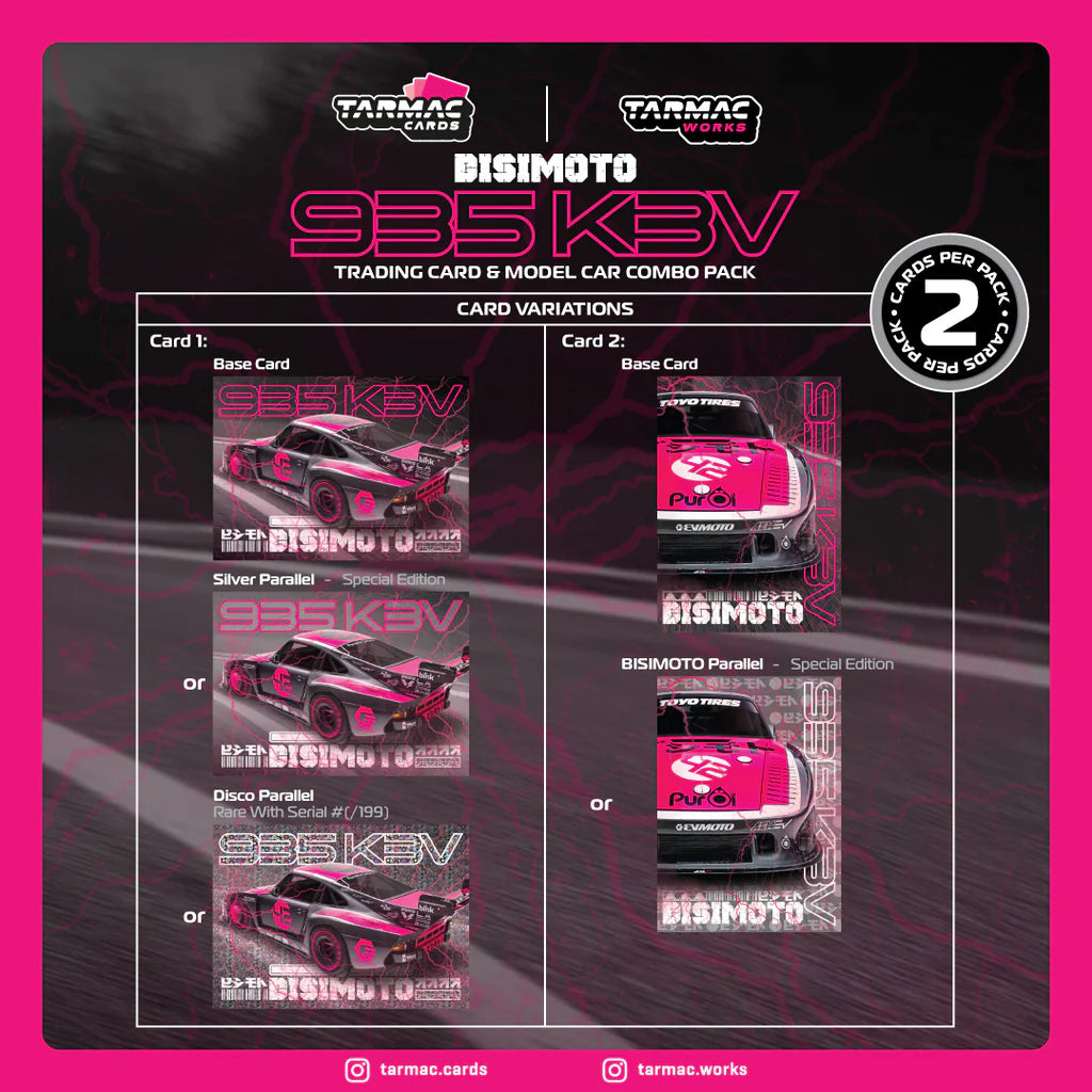 Porsche 935 Bisimoto K3V with Tarmac Cards Combo Set