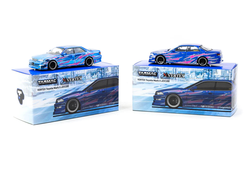 Toyota Mark II JZX100 Vertex Blue Metallic