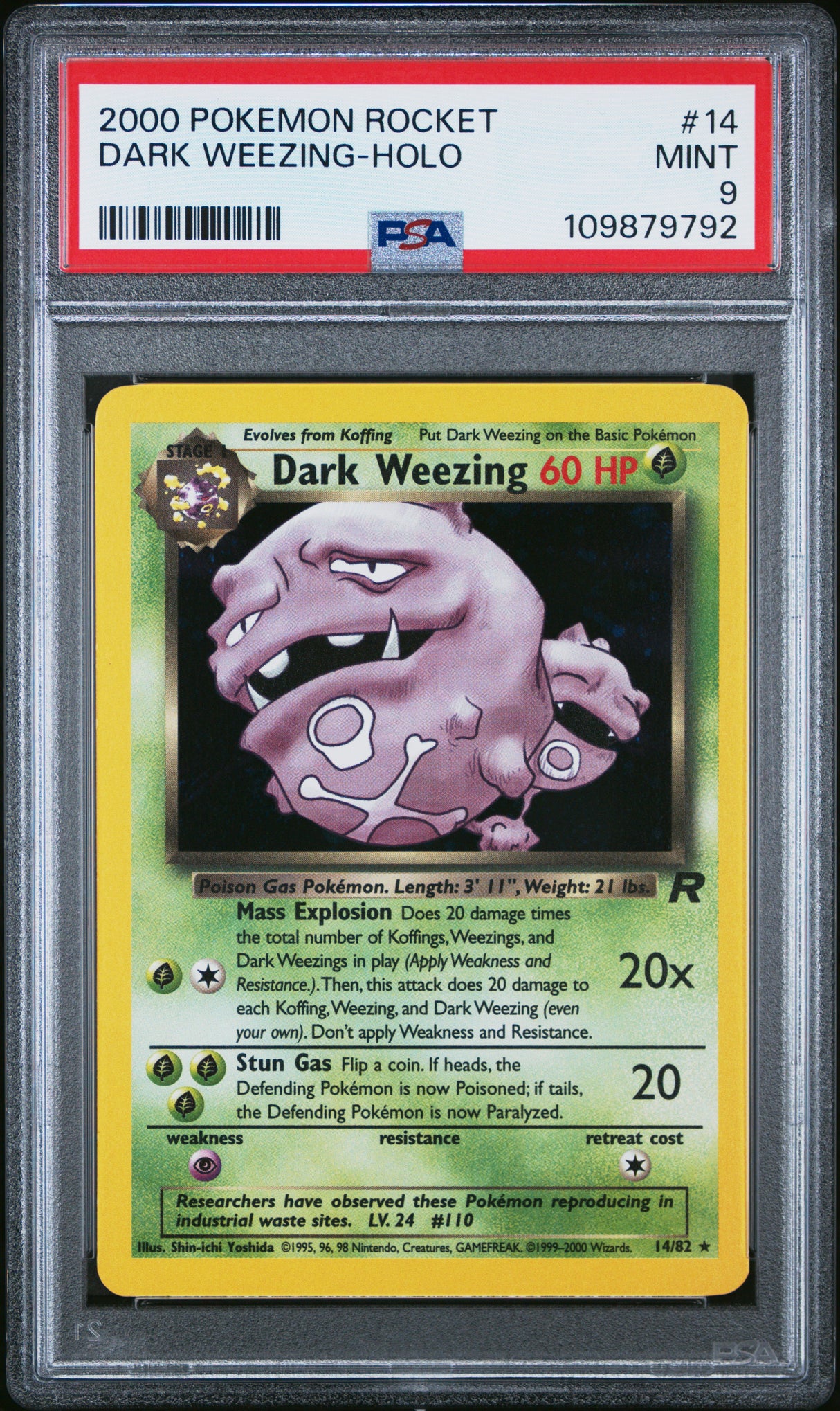 PSA 9 | Dark Weezing 14/82