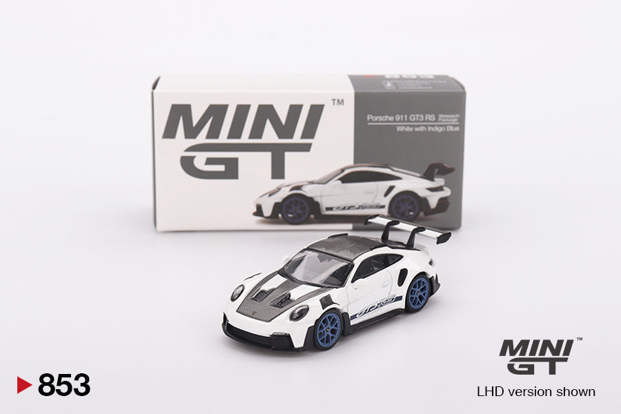 Porsche 911 (992) GT3 RS Weissach Package White with Indigo Blue MGT00853