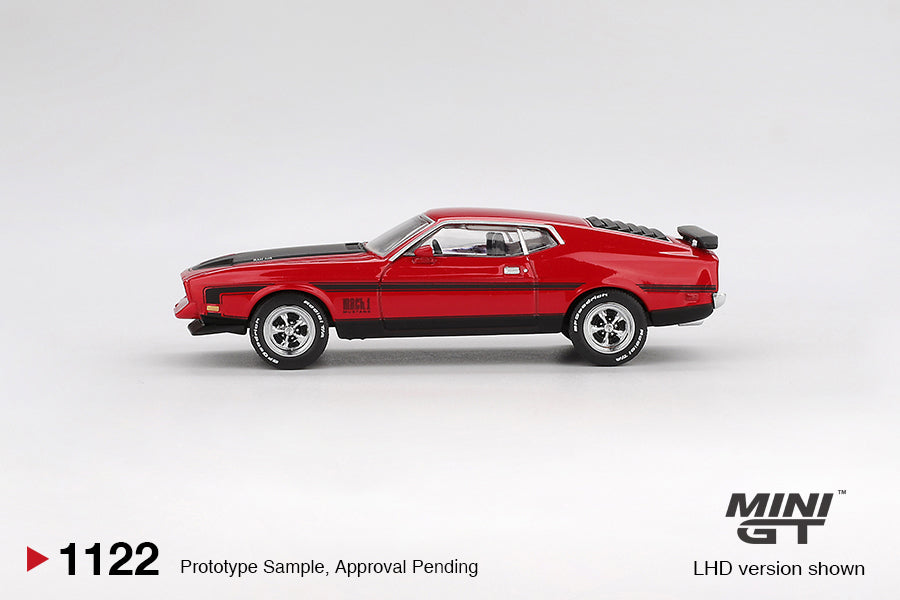 Ford Mustang Mach1 1971 Rouge Course MGT01122