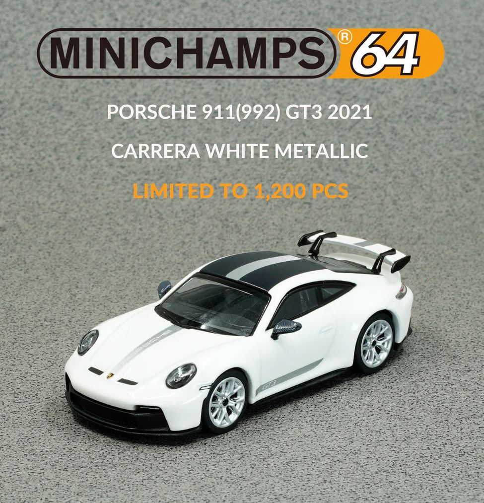 Porsche 911 (992) GT3 Carrera White Metallic