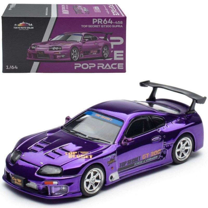 Toyota GT300 Supra Top Secret Purple CHROME Hong Kong 2025 EXCLUSIVE