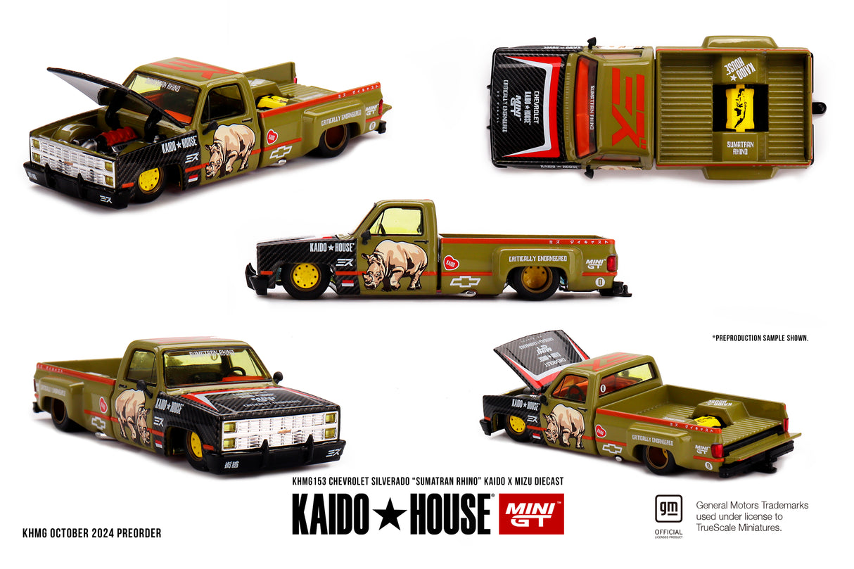 Chevrolet Silverado “Sumatran Rhino” KAIDO x MIZU Diecast KHMG153