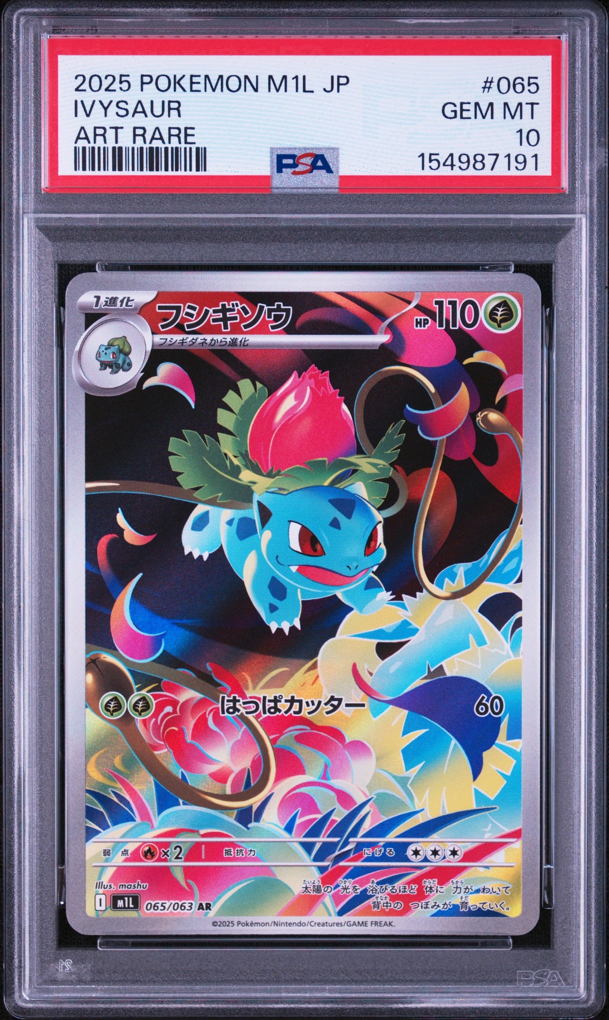 PREORDER 11.09.26 PSA 10 | Sequentiel Set Bulbasaur 064, Ivysaur 065, Venusaur 087