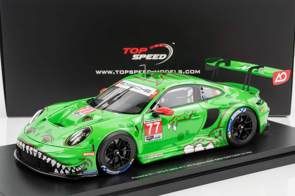 Porsche 911 GT3 R (992) #77 AO Racing 2025 IMSA Sebring 12 Hrs Vincitore di Classe TS0684
