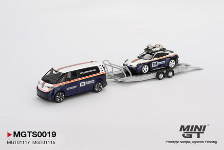 Preorder 31.08.26 Porsche 911 Dakar #718 / Volkswagen ID. Buzz Porsche Centrum Gelderland Roughroads Set MGTS0019