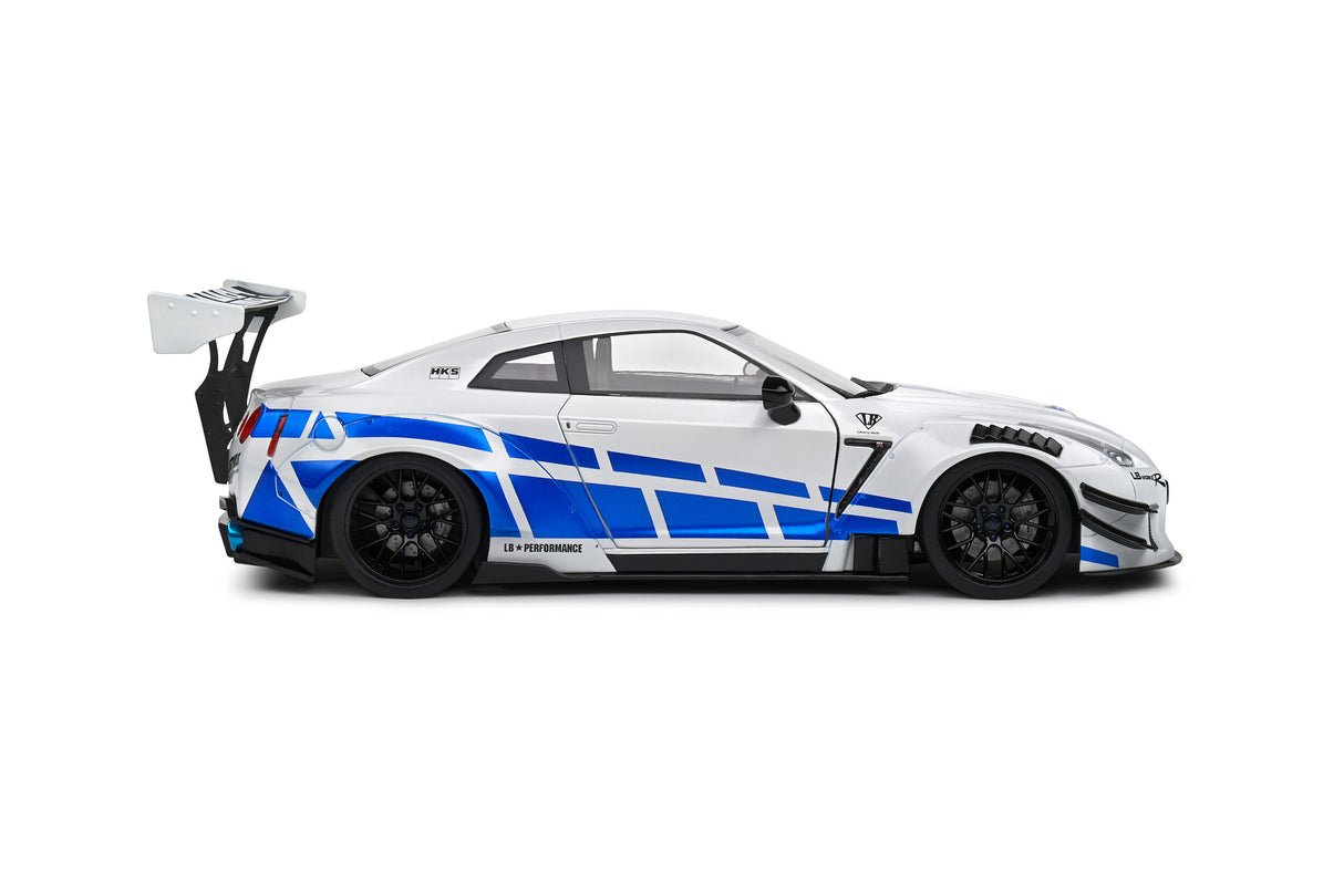 Nissan GT-R (R35) Liberty Walk Body Kit 2.0 White & Blue Stripes 2024