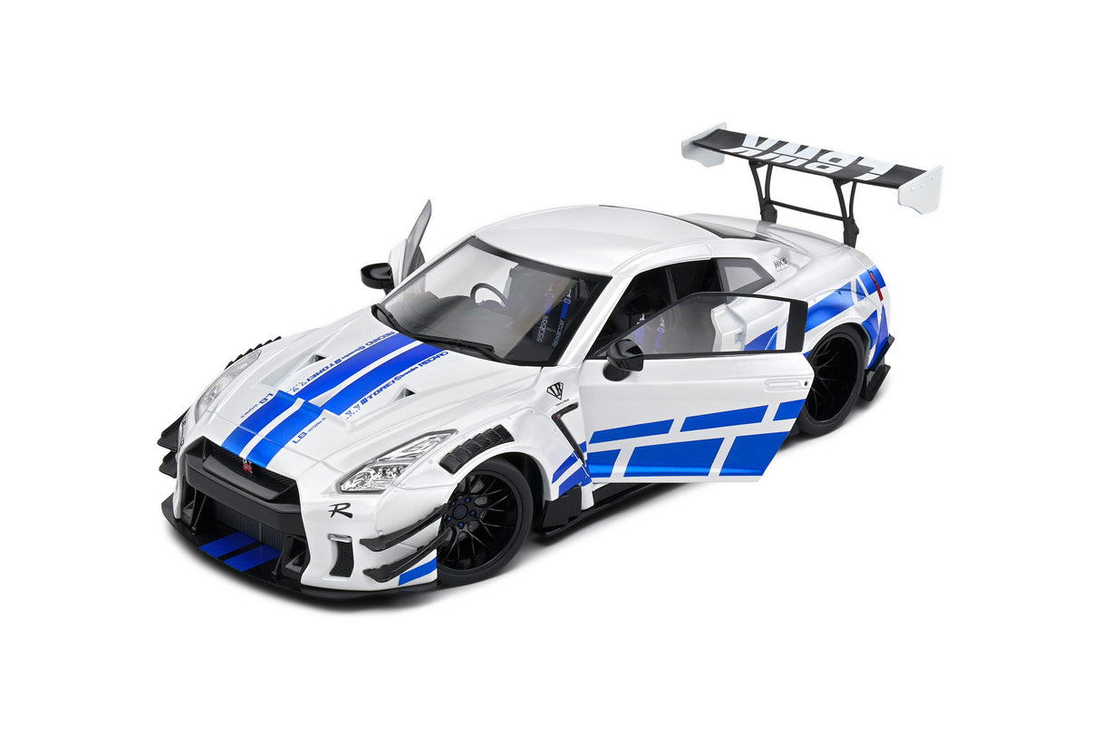 Nissan GT-R (R35) Liberty Walk Body Kit 2.0 White & Blue Stripes 2024