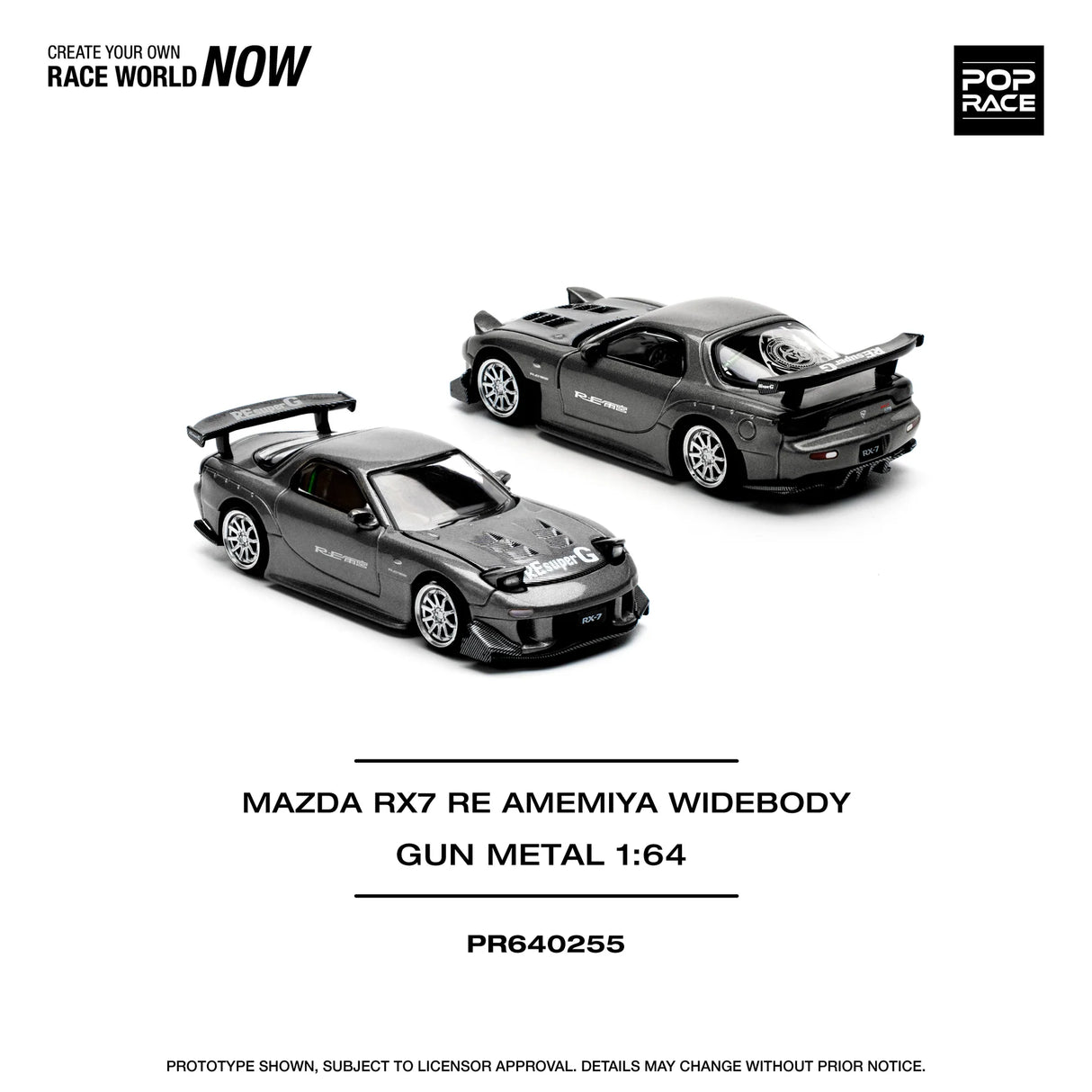 Mazda RX-7 (FD3S) Re-Amemiya Widebody Gun Metal Grey