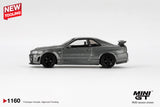 Preorder 17.08.26 Nissan Skyline GT-R Dark Metal Gray (NISMO BNR34 CRS Version) MGT01160