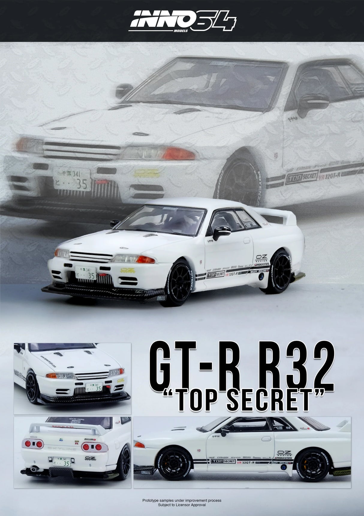 (Preorder Q2 2026) Nissan TOP SECRET VR32 GT-R White