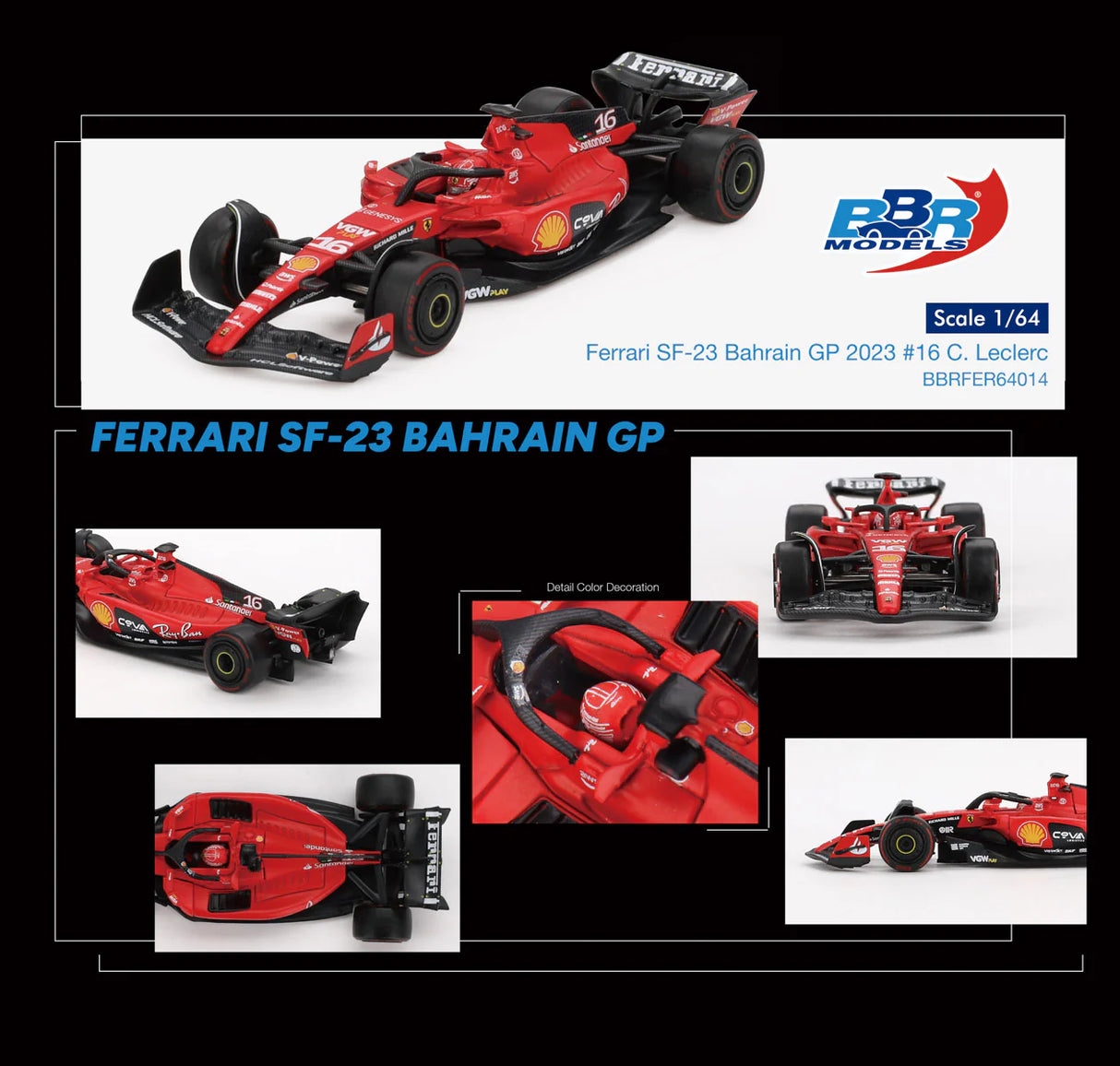 Ferrari SF23 #16 C. Leclerc 2023 Bahrain GP