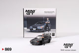 Nissan Skyline GT-R (R32) Gunmetal W/ Matsuda Figure Tsugio Matsuda Collection MGT00869