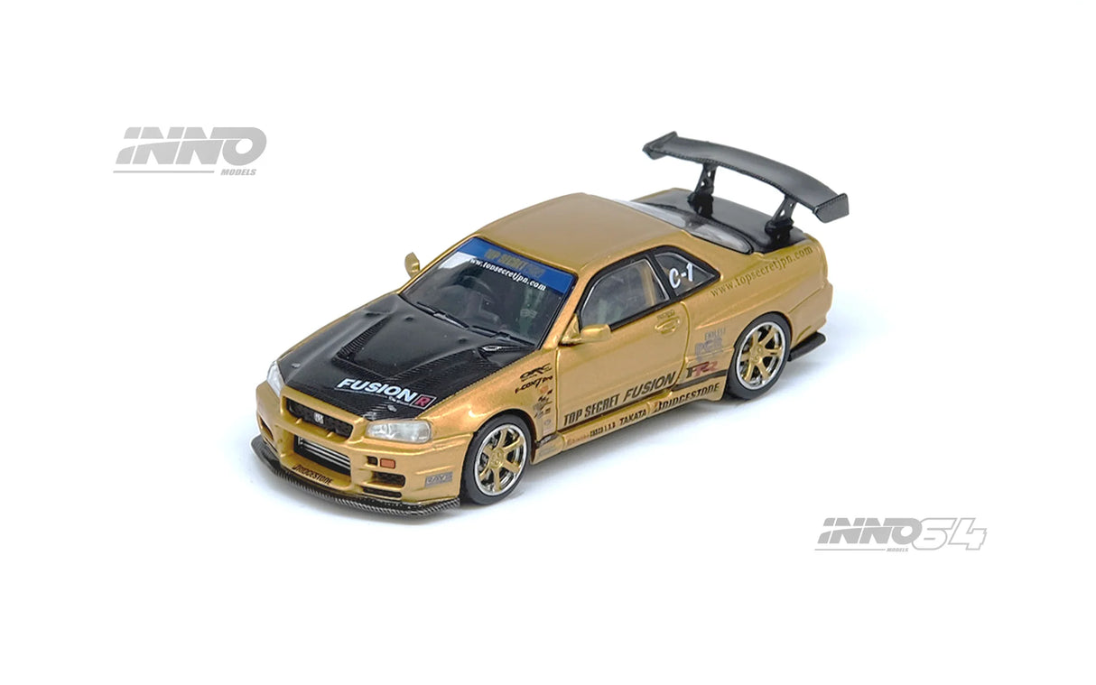 (Preorder November) Nissan Skyline GT-R (R34) Top Secret Gold