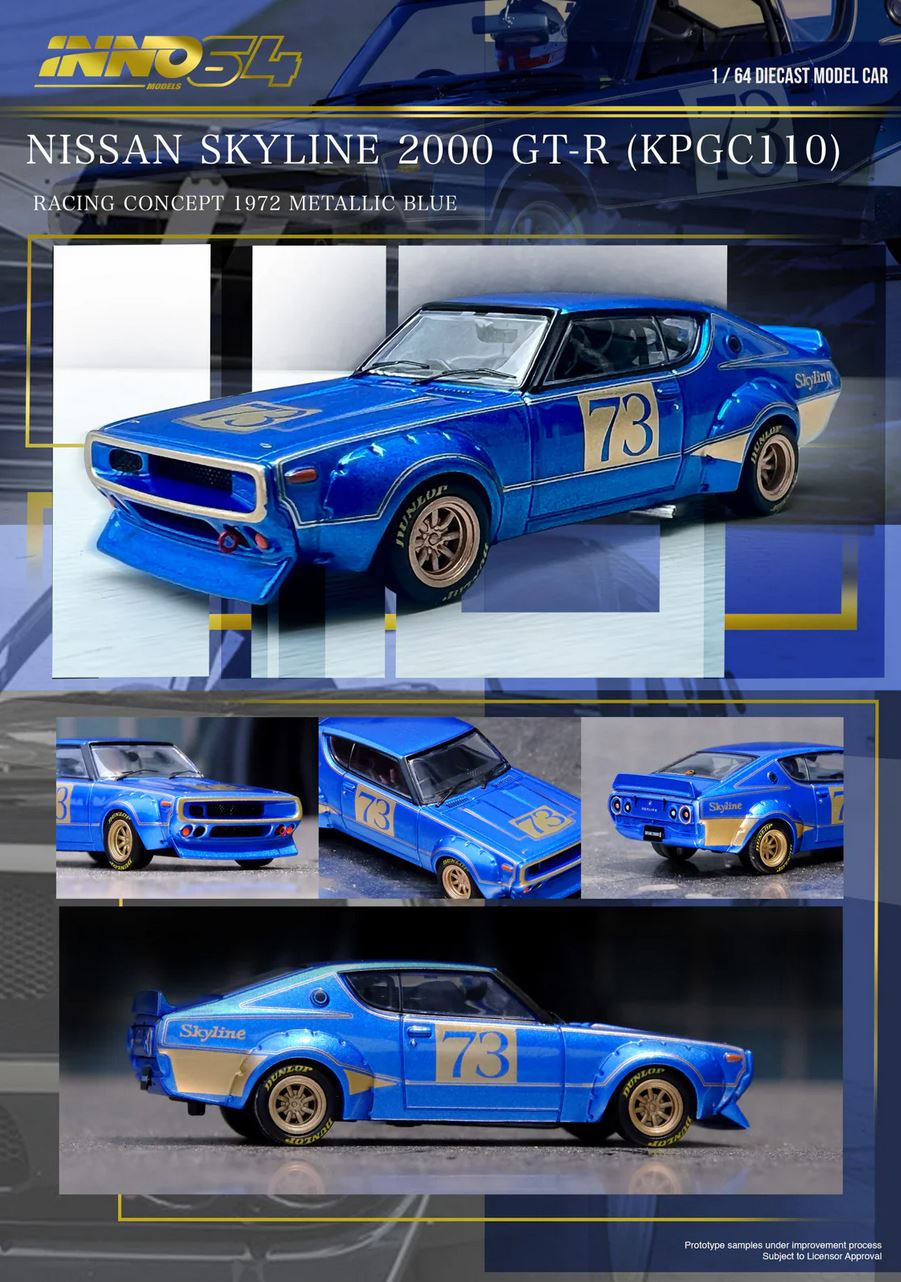 Nissan Skyline 2000 GT-R (KPGC110) Racing Concept Blue