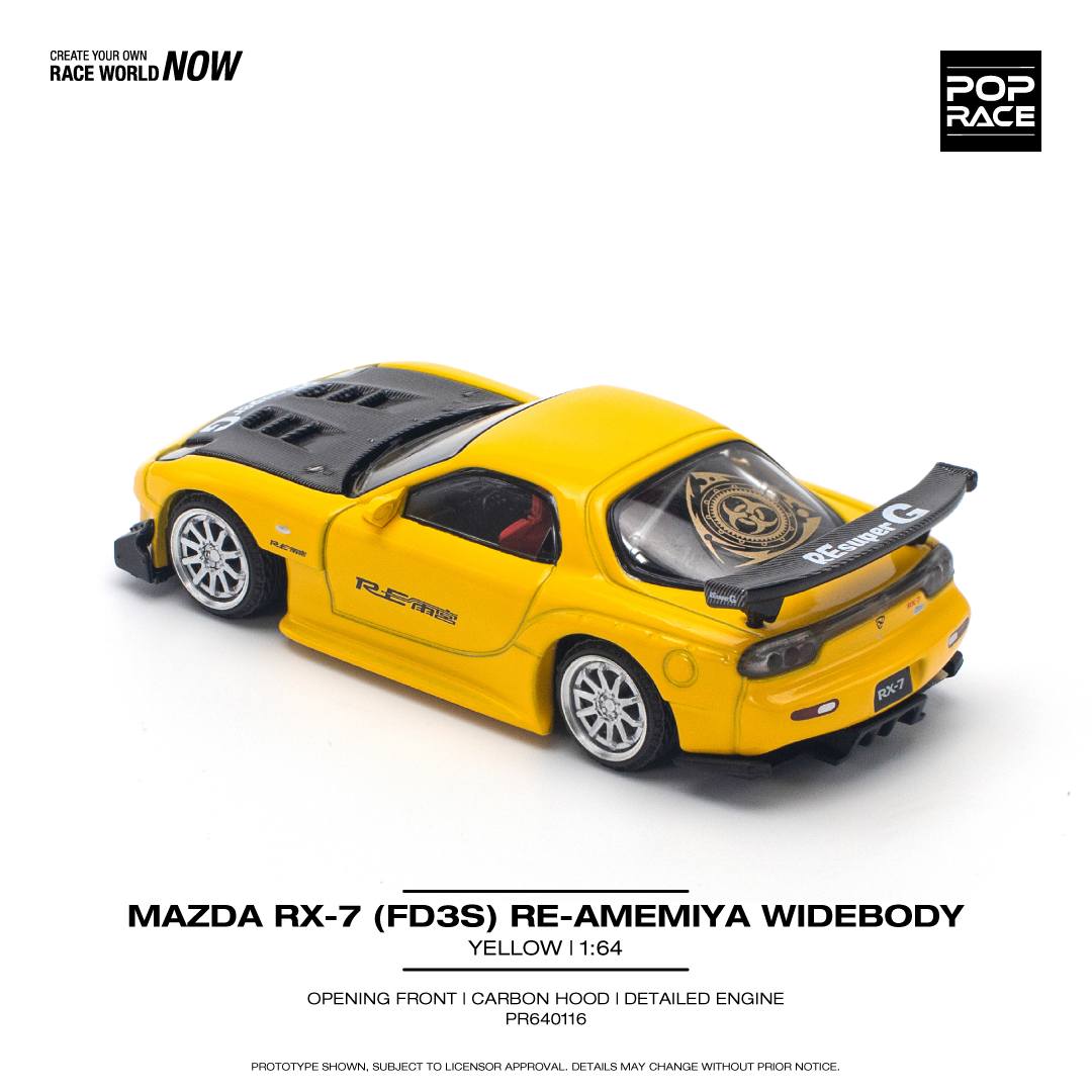 Mazda RX-7 (FD3S) Re-Amemiya Widebody Yellow