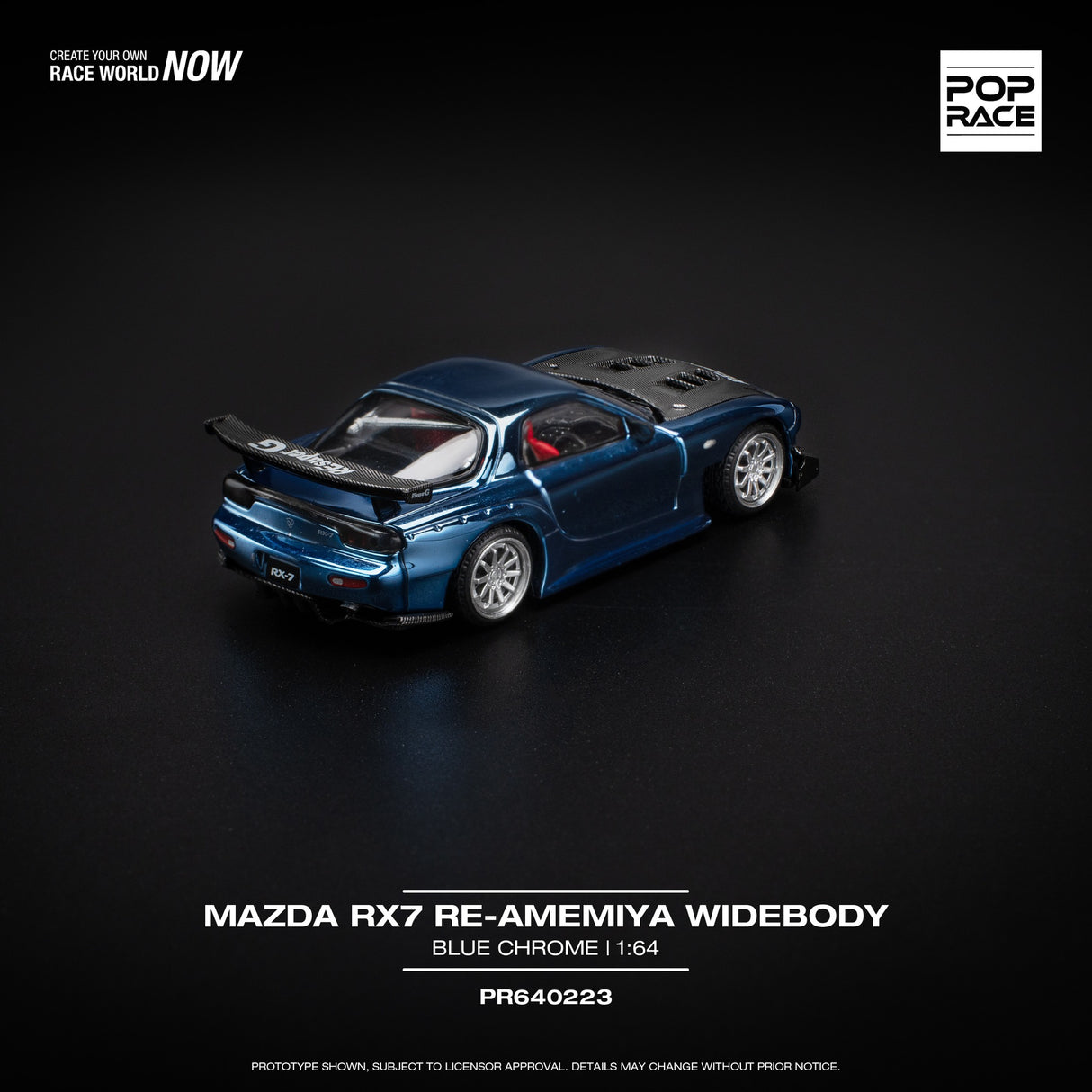 Mazda RX-7 (FD3S) Re-Amemiya Widebody Bleu CHROME