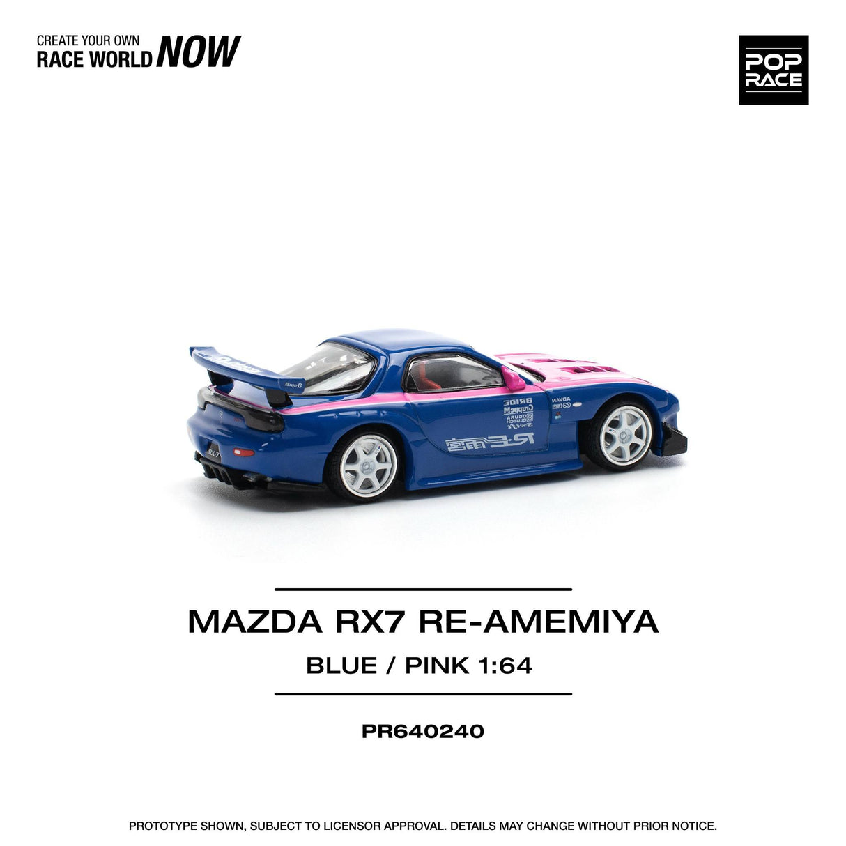 Mazda RX7 Re-Amemiya Pink Blue