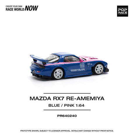 Mazda RX7 Re-Amemiya Pink Blue