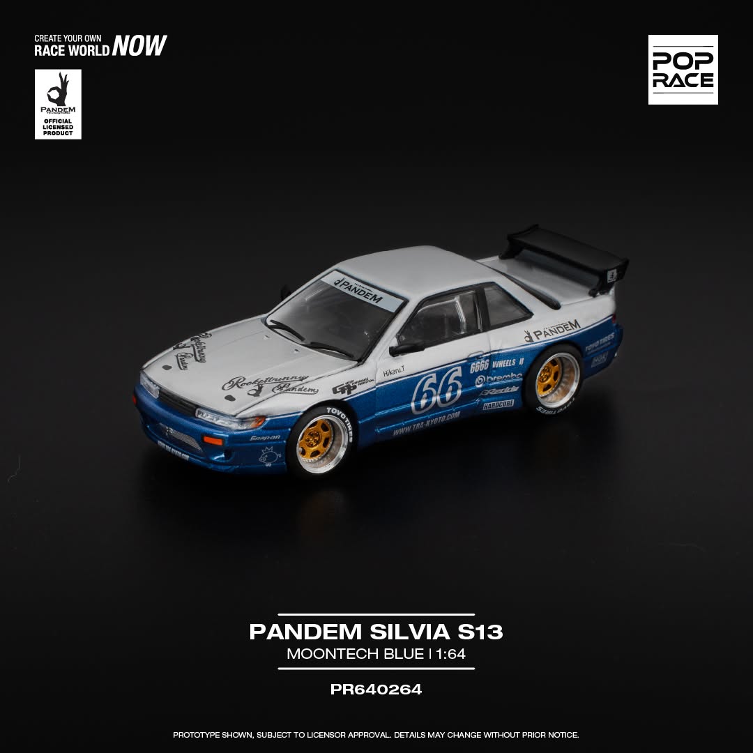 Précommande 31.08.26 Nissan Silvia S13 Pandem bleu Moontech