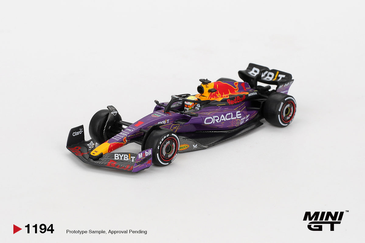 PRÉCOMMANDE 30.09.26 Oracle Red Bull Racing RB19 n°1 Max Verstappen F1 2023 Vainqueur du GP de Las Vegas 2023 MGT01194