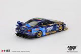 Preorder 17.08.26 Nissan Silvia (S15) LB-Super Silhouette #555 Team MINI GT Liberty Walk 2025 Formula Drift MGT01157