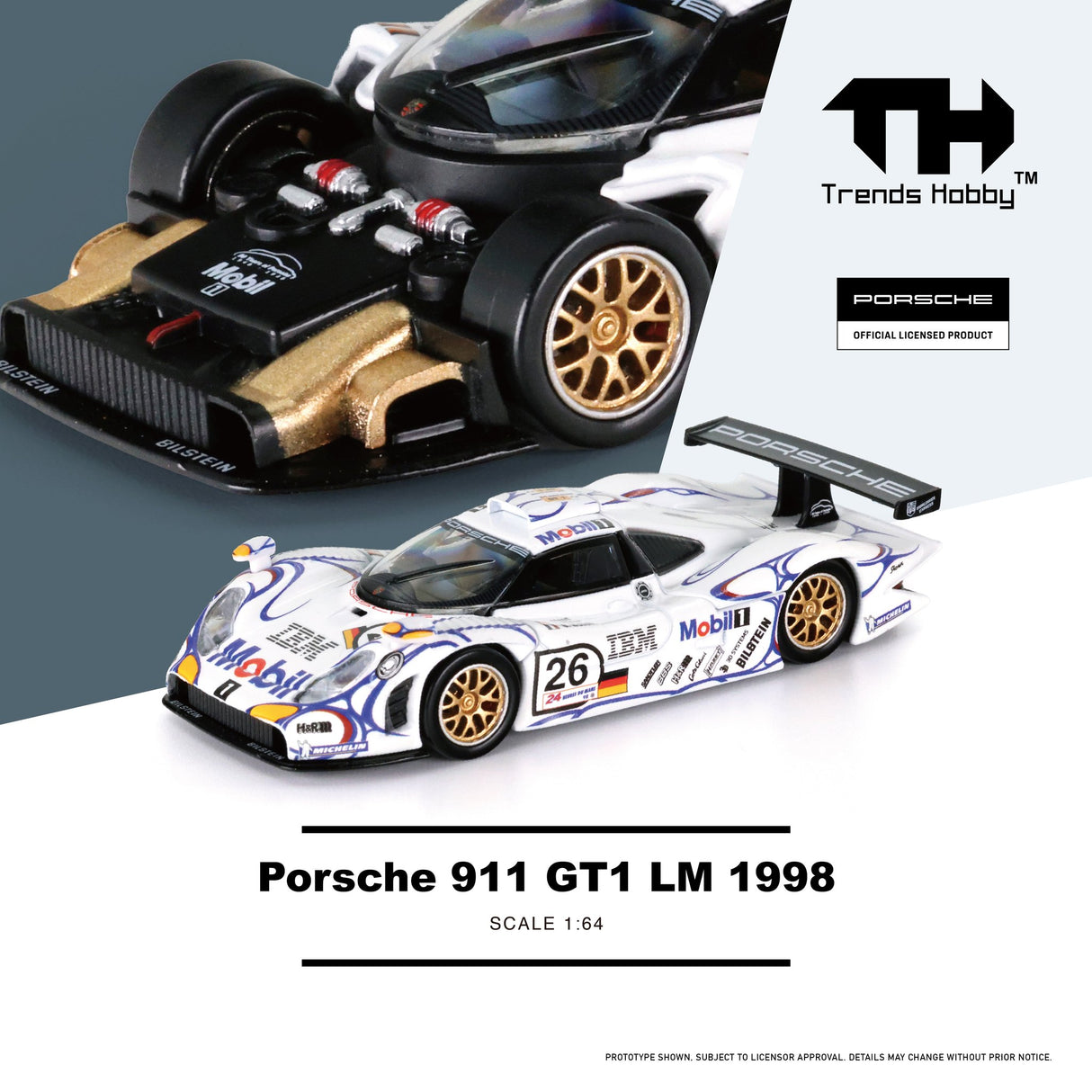 (Preorder Q1 2026) Porsche 911 GT1 LM #26 1998