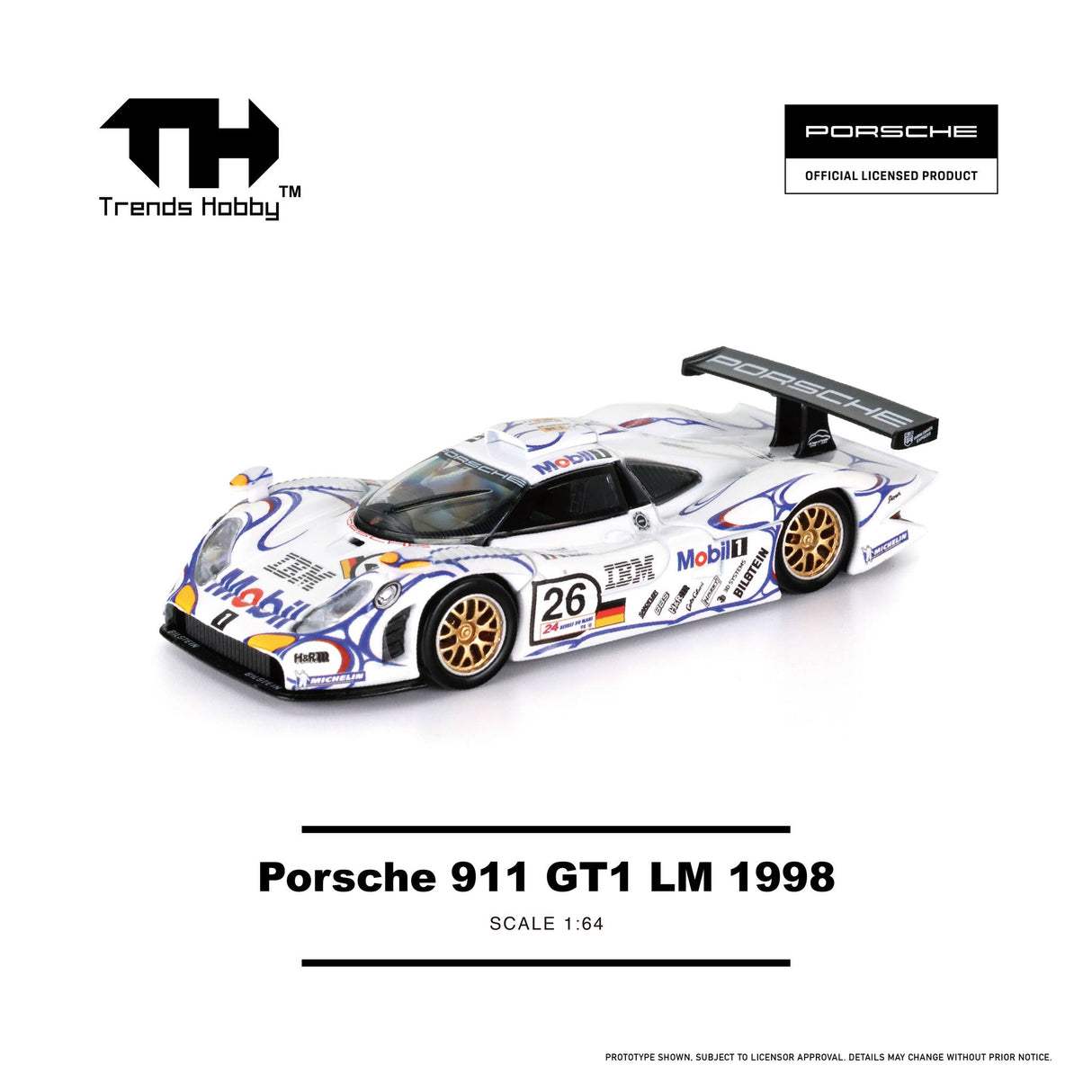 (Preorder Q1 2026) Porsche 911 GT1 LM #26 1998
