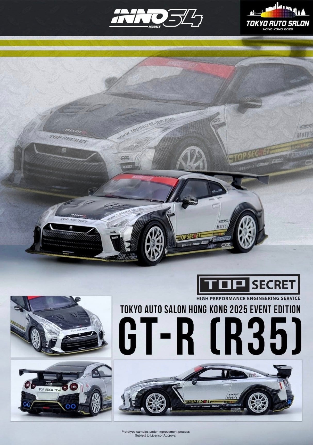 Nissan GT-R R35 TOP SECRET Silver Tokyo Auto Salon Hong Kong 2025 Event Edition