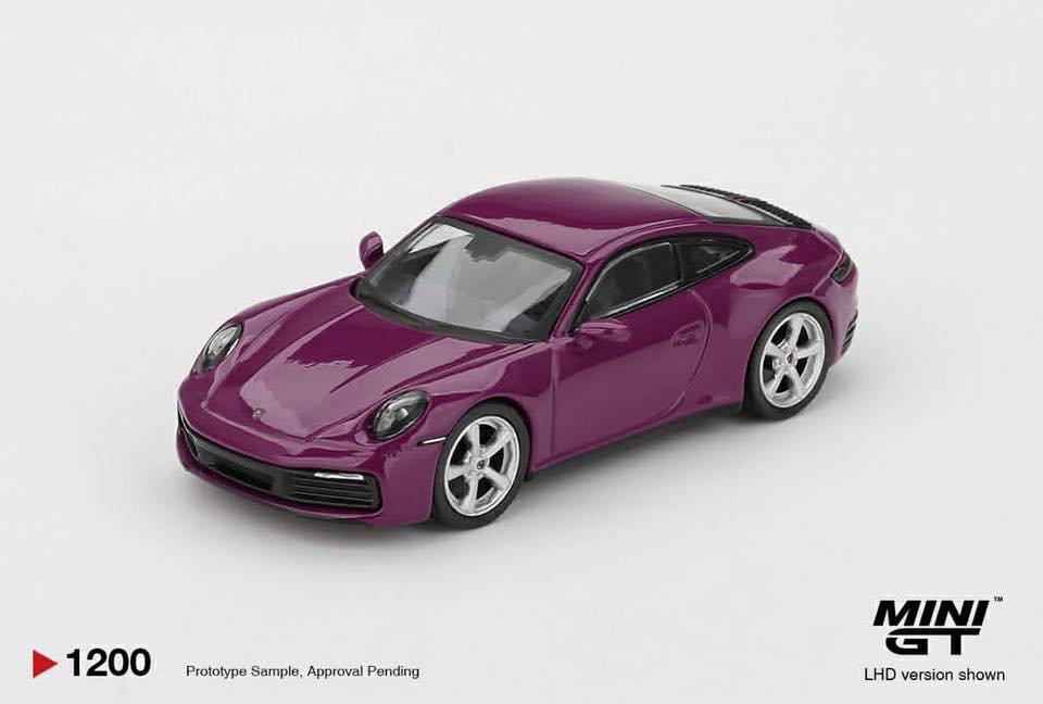 (Preorder Summer 2026) Porsche 911 (992) Rubystone Red 4 Car Set MGTS0021
