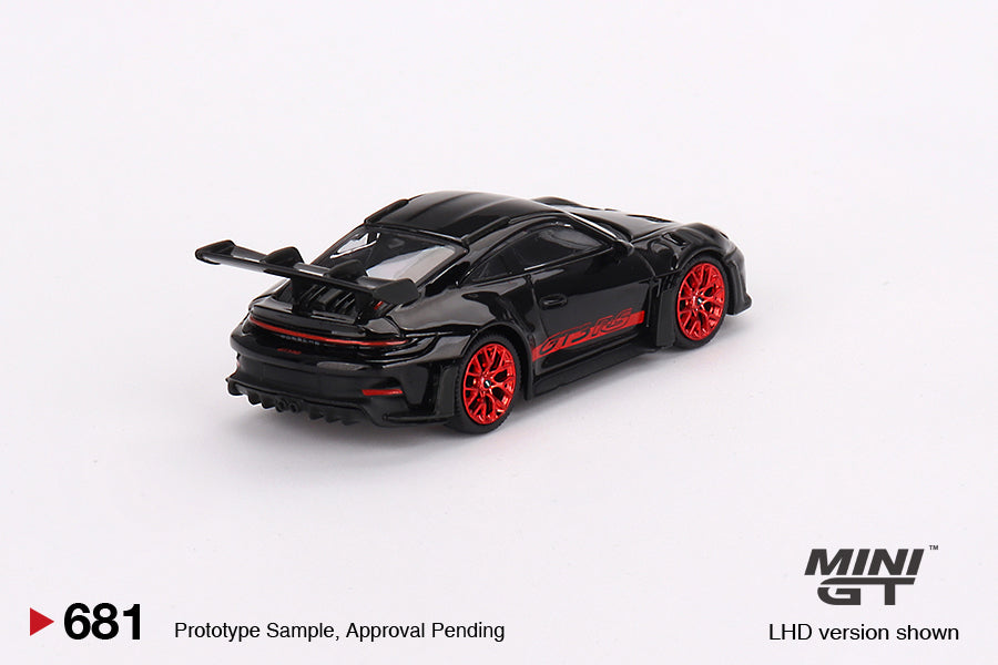 Porsche 911 (992) GT3 RS Black with Pyro Red #681