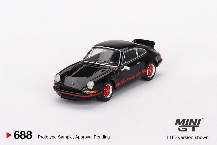 Porsche 911 Carrera RS 2.7 Black with Red Livery #688