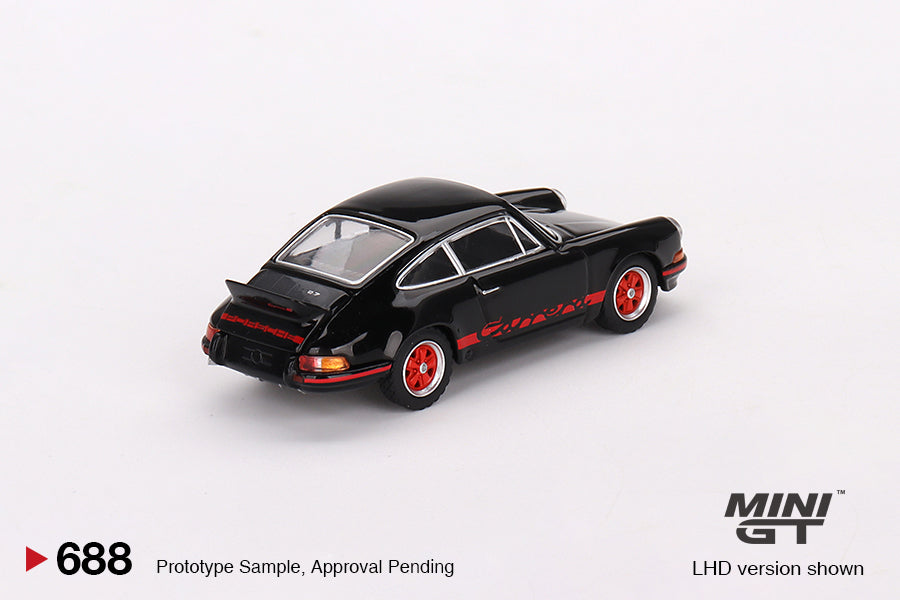 Porsche 911 Carrera RS 2.7 Black with Red Livery #688