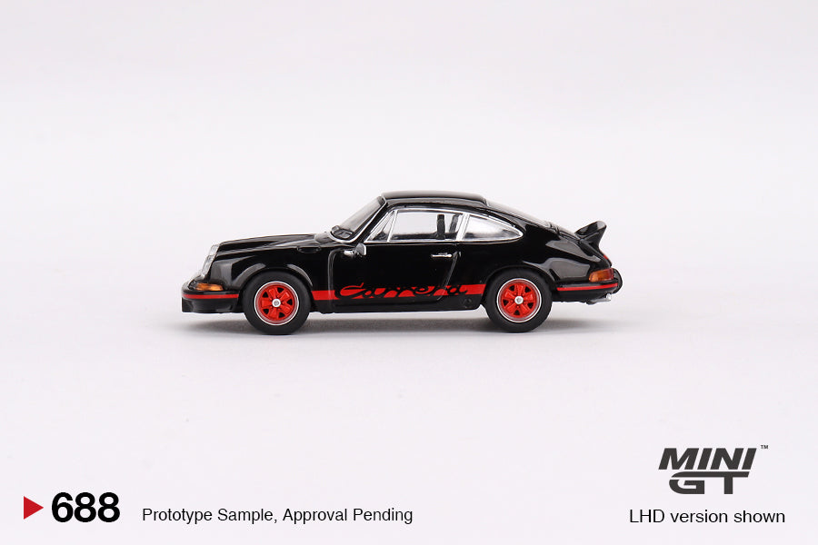 Porsche 911 Carrera RS 2.7 Black with Red Livery #688