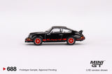 Porsche 911 Carrera RS 2.7 Black with Red Livery #688