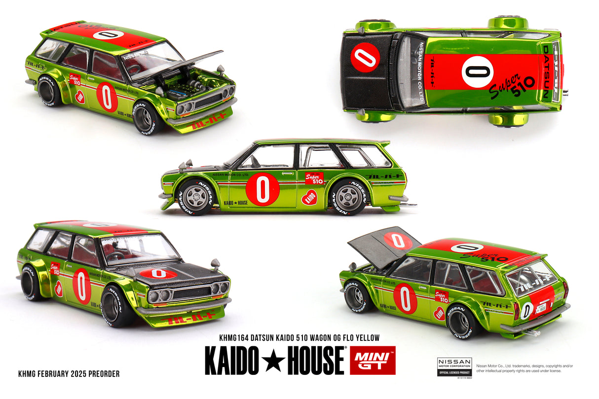 Datsun KAIDO 510 Wagon OG Flo Yellow KHMG164
