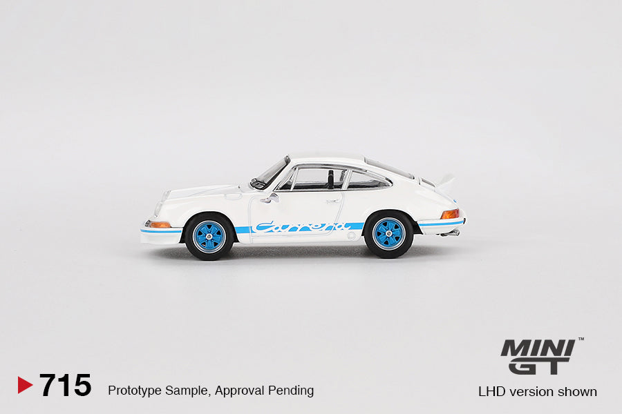 Porsche 911 Carrera RS 2.7 Grand Prix White with Blue Livery #715