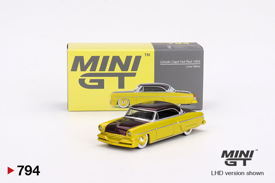 Lincoln Capri Hot Rod 1954 Lime Yellow #794