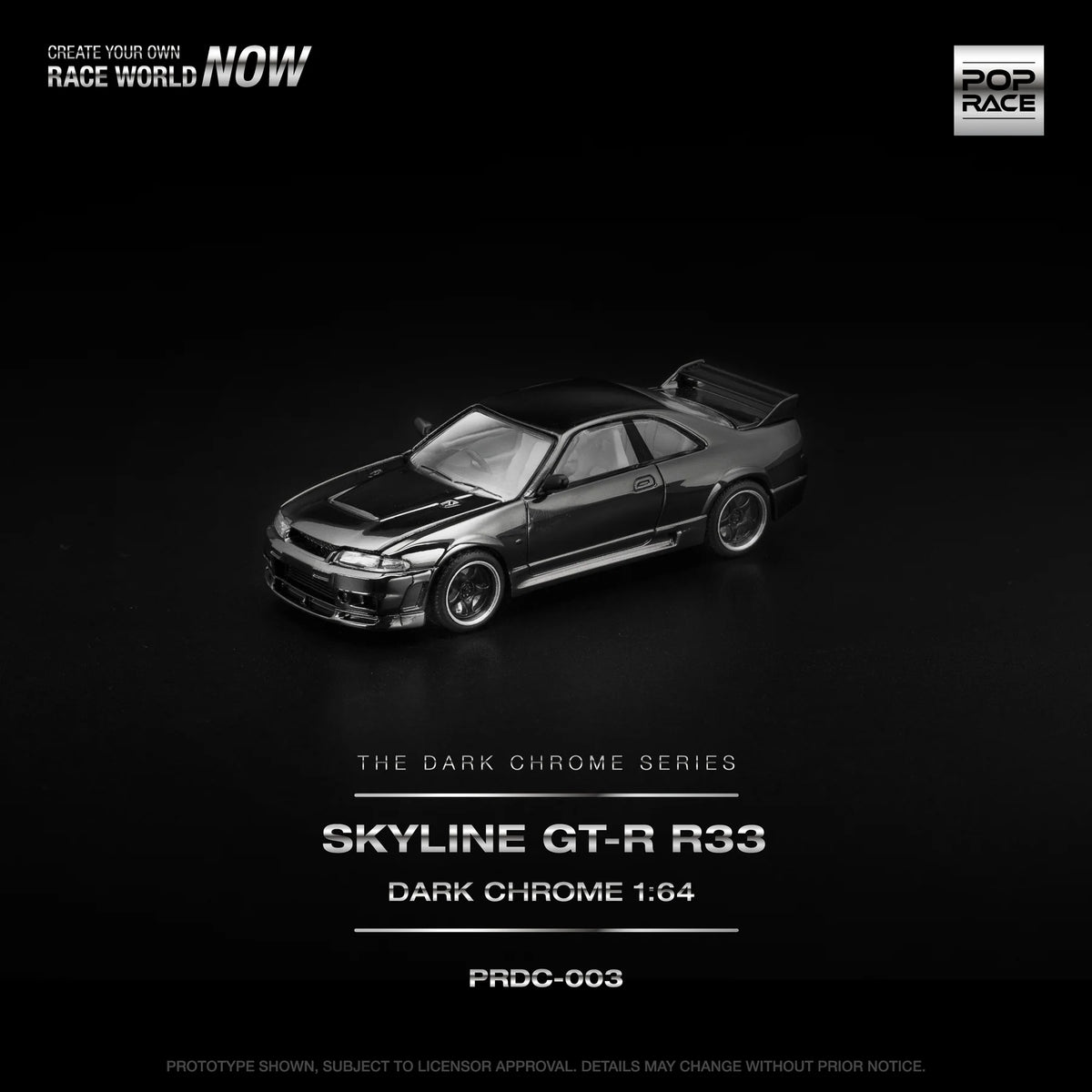 Nissan Skyline R33 GT-R cromata scura