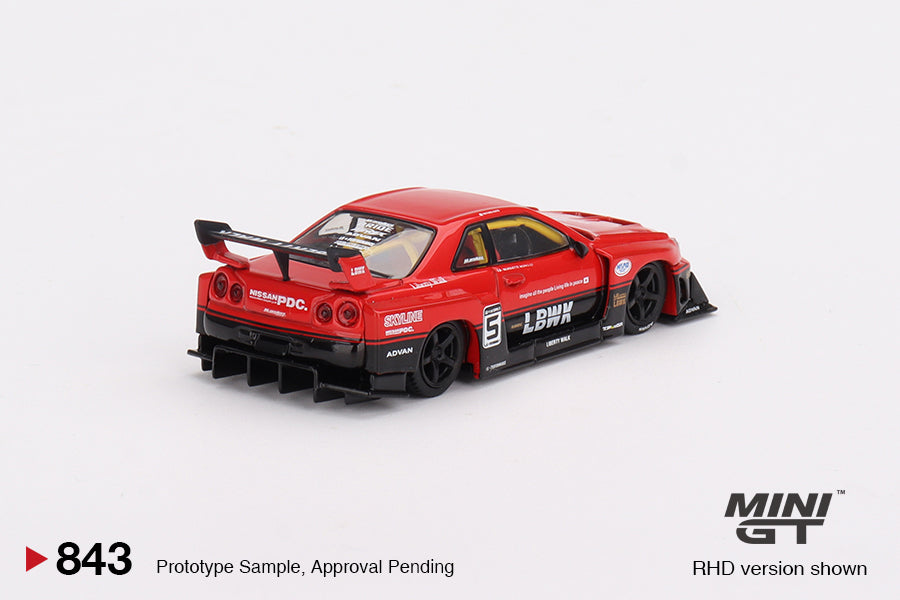 Nissan LB-ER34 Super Silhouette SKYLINE Red/Black MGT00843
