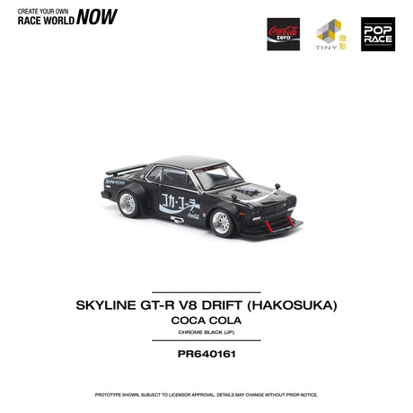 Nissan Skyline GT-R Drift Hakosuka Coca-Cola Zero JP Black Chrome