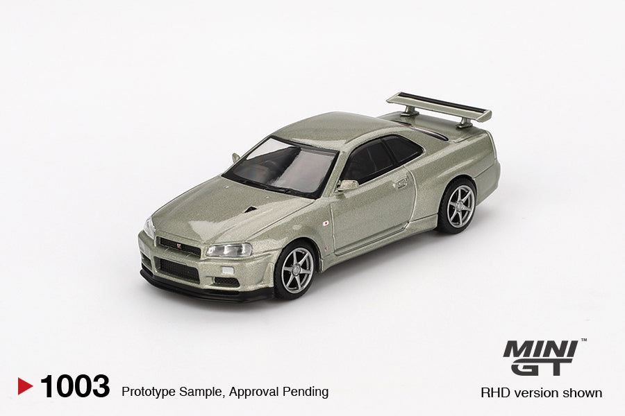 (Preorder) Nissan Skyline GT-R (R34) V-Spec II Nür Millenium Jade MGT01003