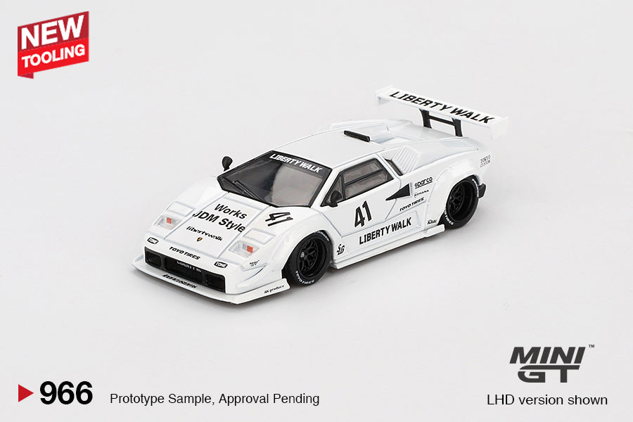 Lamborghini Countach LB-WORKS White 2024 Tokyo Auto Salon MGT00966 (Blister Version)