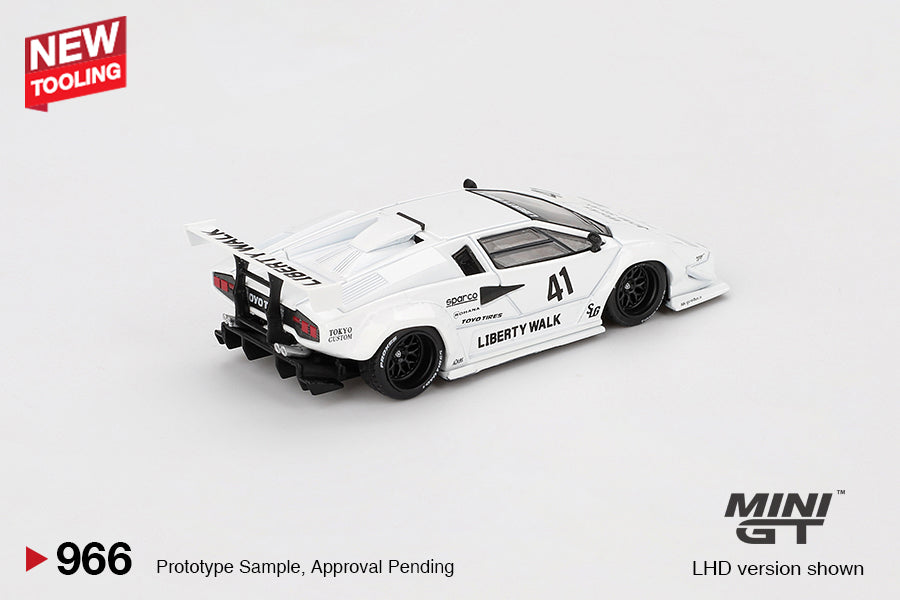 Lamborghini Countach LB-WORKS White 2024 Tokyo Auto Salon MGT00966 (Blister Version)