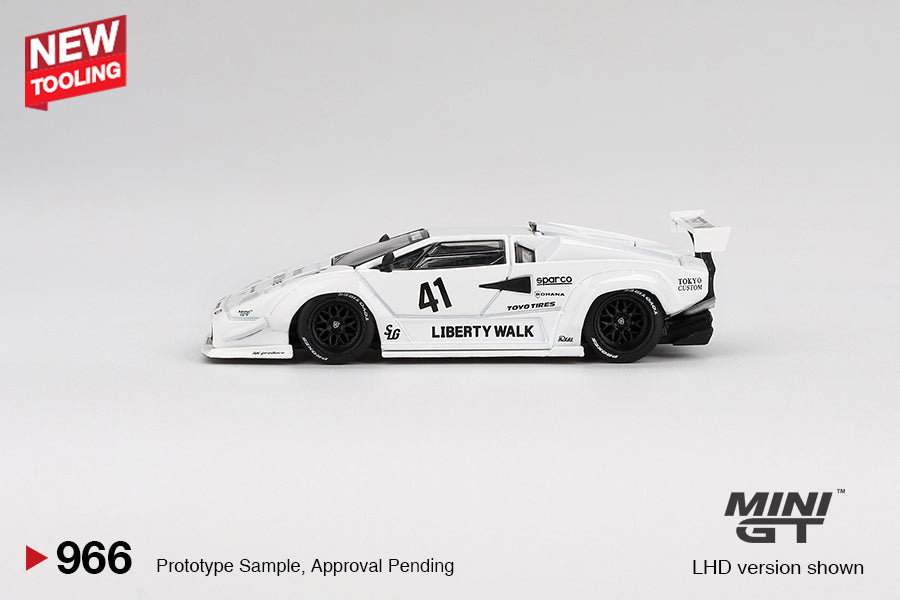 Lamborghini Countach LB-WORKS White 2024 Tokyo Auto Salon MGT00966 (Blister Version)