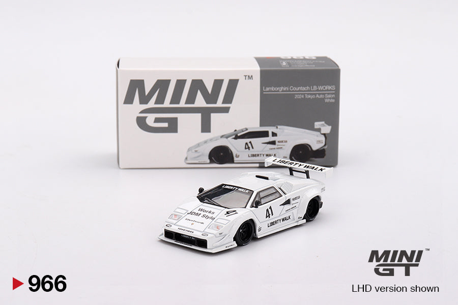 Lamborghini Countach LB-WORKS White 2024 Tokyo Auto Salon MGT00966 (Blister Version)